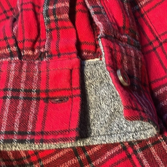 Roots Canada Men's M FLANNEL Soft Buffalo Plaid Red - Picture 6 of 12